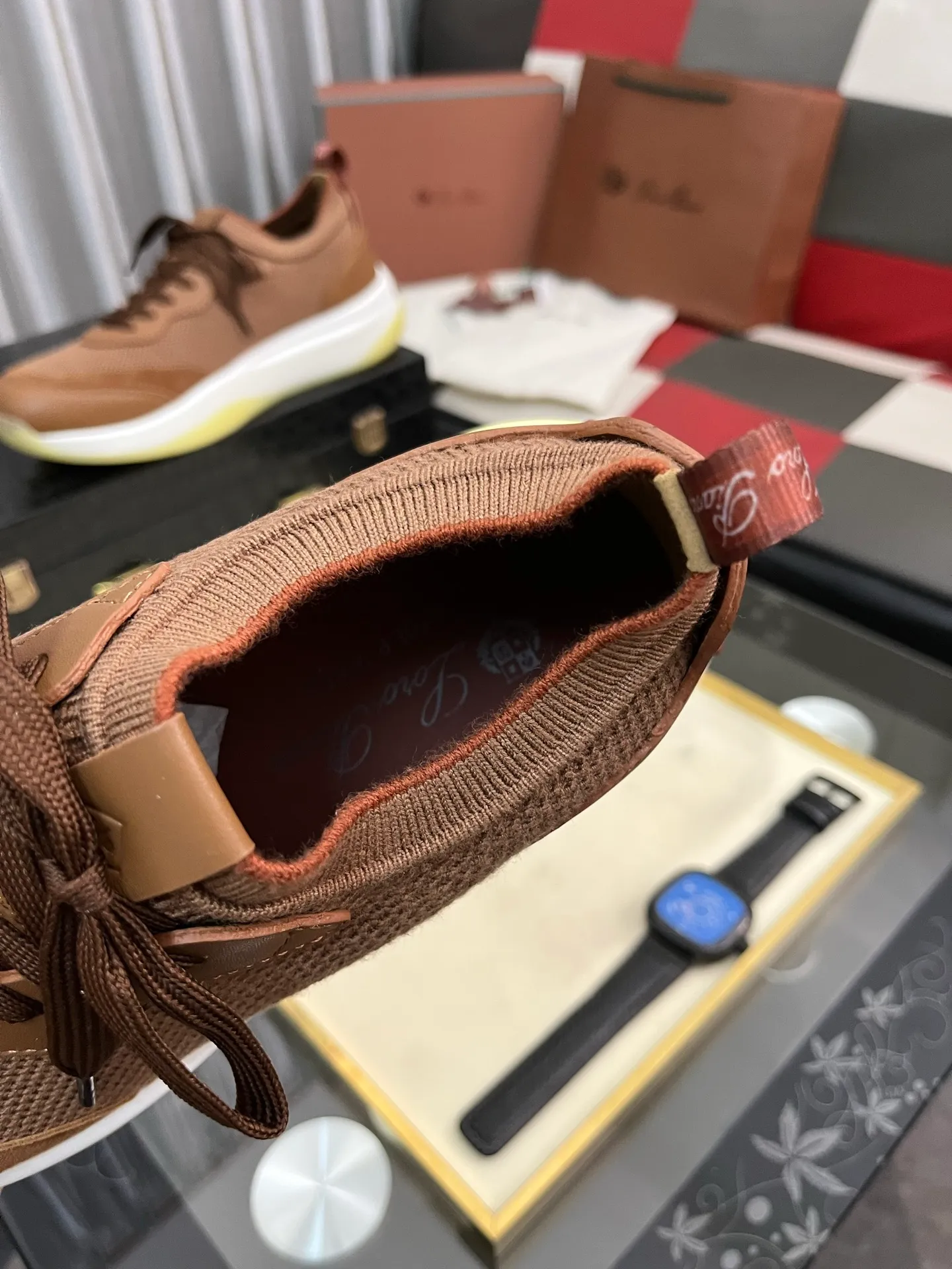 Men's men's shoes💰620⌚️⌚️Loro Piana - Loro Piana LP classic casual shoes, men's lace-up casual shoes and sneakers, high-quality lightweight and comfortable fabrics, suitable for outdoor leisure, the color is young and energetic, the upper is imported deerskin from Italy, it is great with sportswear or casual suits! Code number: 38-446️⃣Colors available